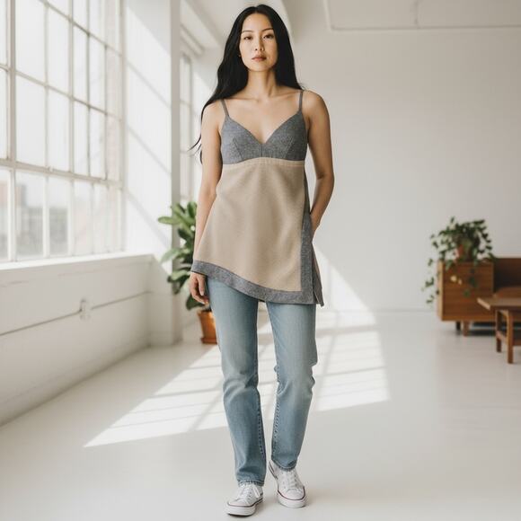 Natyoural Wool Sweater Wrap Cami Sustainable - Picture 2 of 13